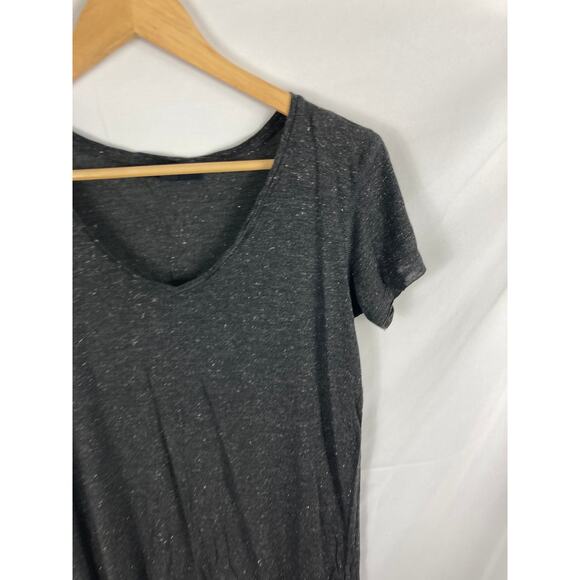 Allsaints Metallic Grey Silver Tshirt Size Small - Picture 2 of 4